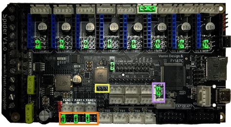 Voron V2 Fysetc Spider V1 1 TMC2208 TMC2209 TMC2225 TMC2226 Wiring