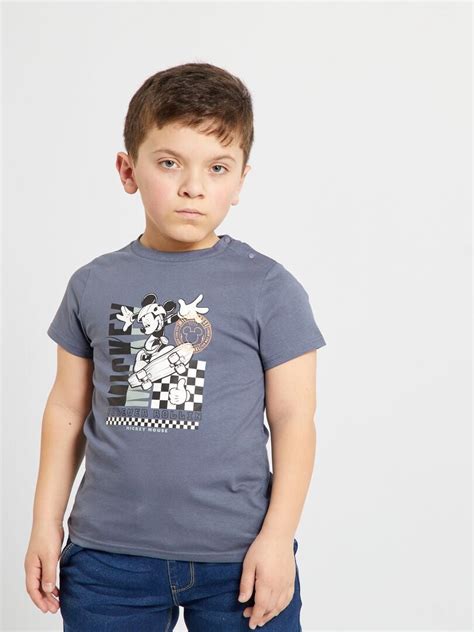 Camiseta Mickey Con Cuello Redondo GRIS Kiabi 9 00