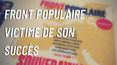 La Revue Front Populaire Aujourdhui En Kiosque Et En Ligne