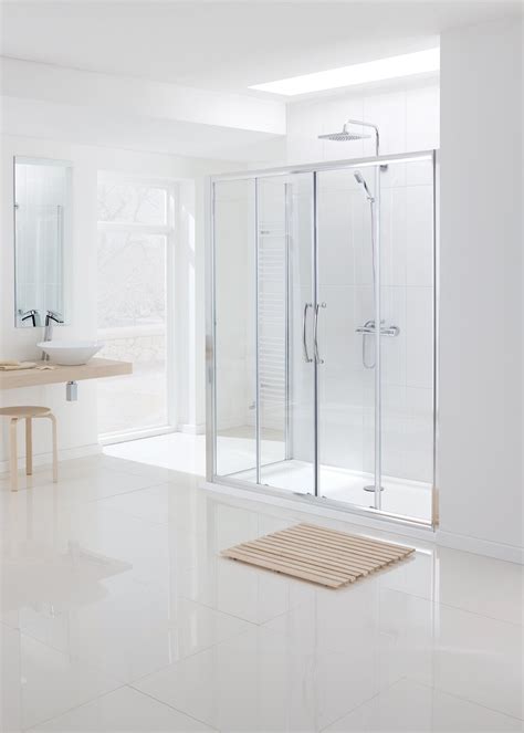 Lakes Semi Frameless Double Slider Door Bathroom Supplies Online