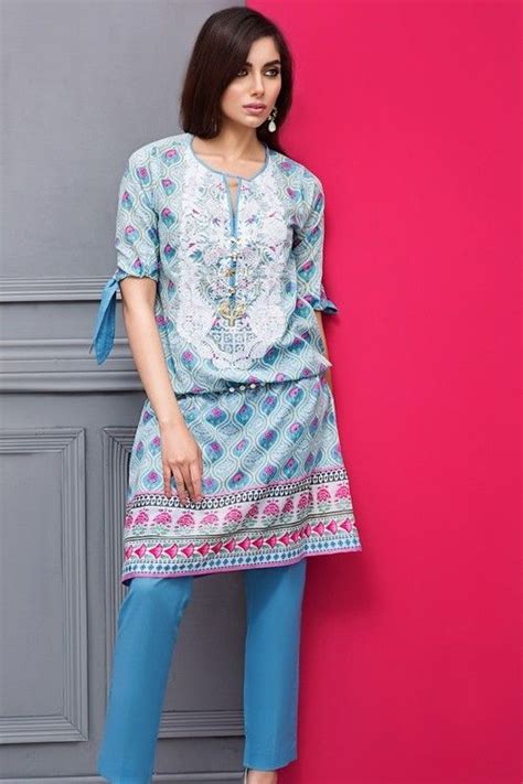 Khaadi Piece Stitched Embroidered Lawn Suit I A Blue