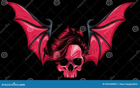 Skull With Wing Royalty Free Illustration CartoonDealer 12111234