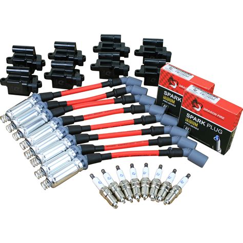 Ls Performance Kit Spark Plugs Ignition Coils Wire Set For Gm 1999 2009 Ls1 Ls2 New For Sale