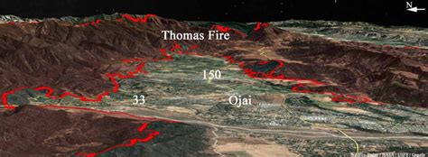 Thomas Fire Continues To March To The West Wildfire Today