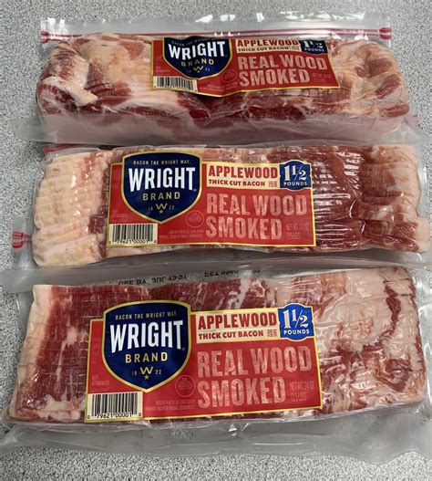 Thick Cut Applewood Smoked Bacon 3 1 5 Lb Packages Valu Foods