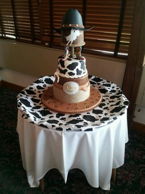 Western Rodeo Theme Grooms Cake