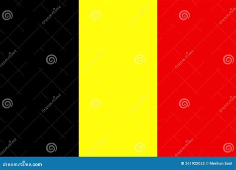 Flag Of Belgium Stock Vector Illustration Of Circle 261922022
