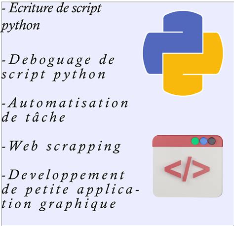 Je Vais Cr Des Scripts Python Pour Automatiser Des T Ches