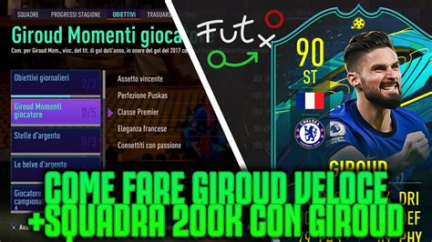 Come Fare Giroud Moments Velocemente Su Fifa 21 Youtube