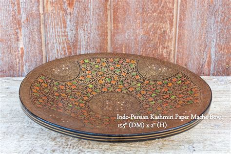 Kashmiri Paper Mache TrayKashmiri Paper Mache Bowl Fine | Etsy