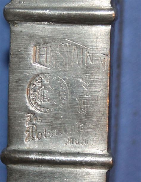 VINTAGE FINSTAIN LES POTSTAINIERS HUTOIS SAFETY MATCH BOX PEWTER COVER