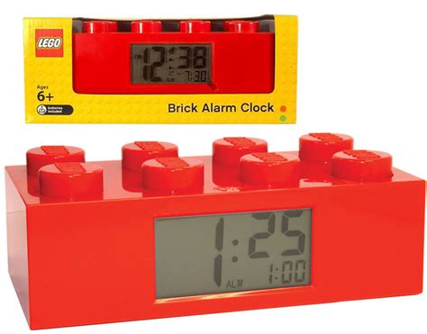 Lego Red Brick Alarm Clock At Mighty Ape Nz