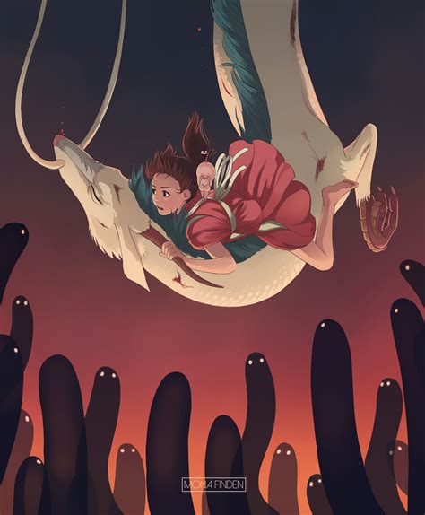 Spirited Away Haku And Chihiro Wallpaper