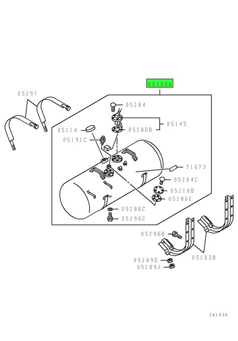 MC095936 Mitsubishi FUSO Fuel Tank Assembly Source One Parts Center