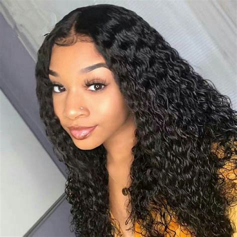 Curly 13x6 Lace Front Human Hair Wigs Dyeable 360 Lace Frontal Wigs Pre