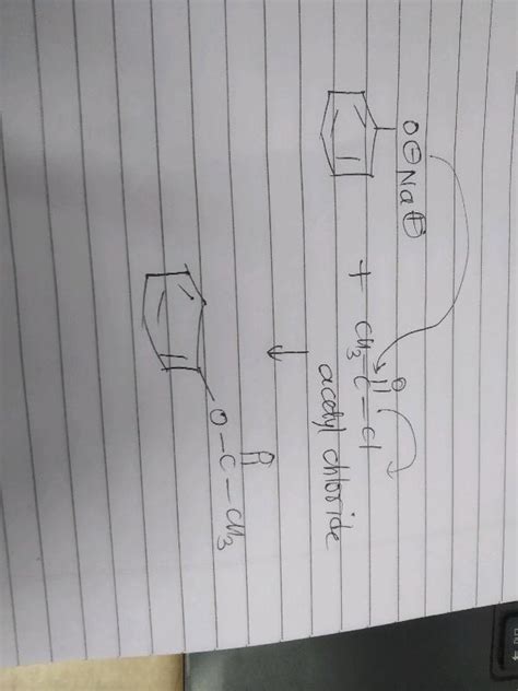 Sodium Phenolate Reacts With Acetyl Chloride To Form