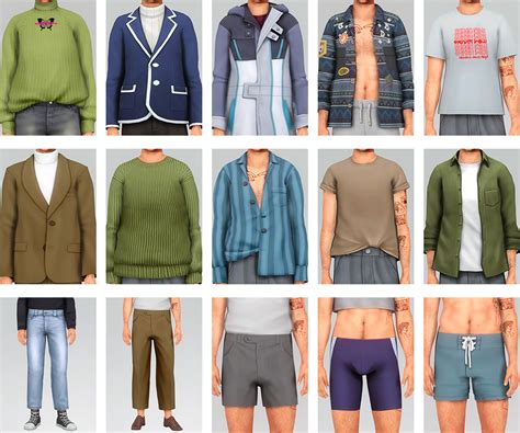 Male Clothing Compilation 1 AdrienPastel In 2024 Sims 4 Male