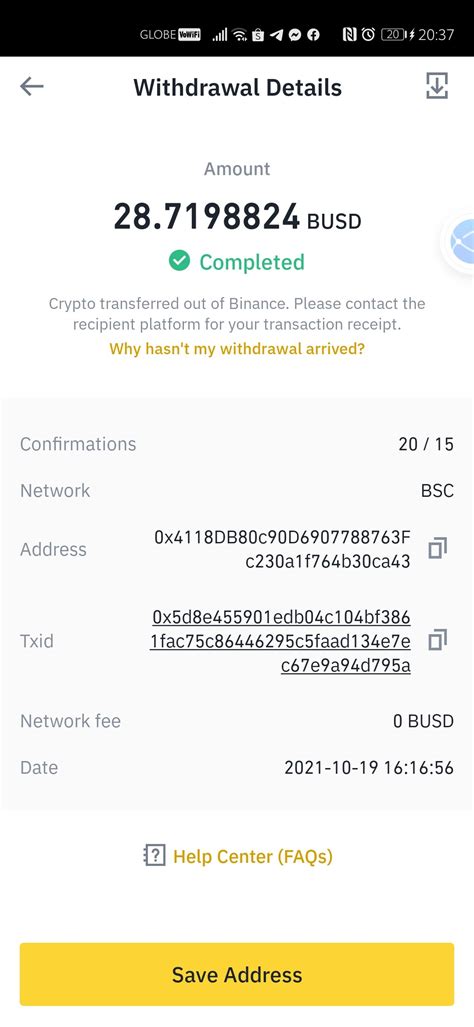 Withdraw From Binance Is Successful But Not Credited English Trust Wallet