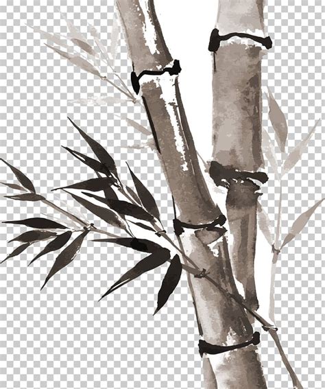 Ink Wash Painting Drawing Bamboo Inkstick PNG Clipart Bamboo Painting