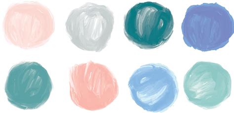 Set Of Colorful Watercolor Hand Painted Circle Vector Design Elements