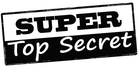 Super Top Secret Stamp Text Confidential Vector Stamp Text