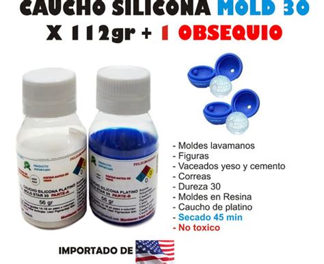 Caucho Silicona Moldes Mold 30 Liquido X112g Materas MercadoLibre