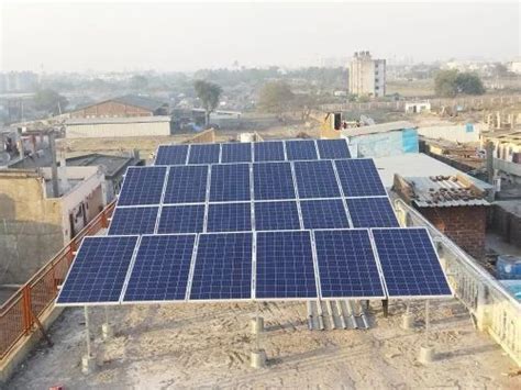 Mounting Structure Grid Tie Solar Rooftop For Commercial Capacity