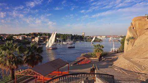 Felucca Boat on Nile River in Aswan Egypt Stock Video - Video of arabic, arabian: 347626743