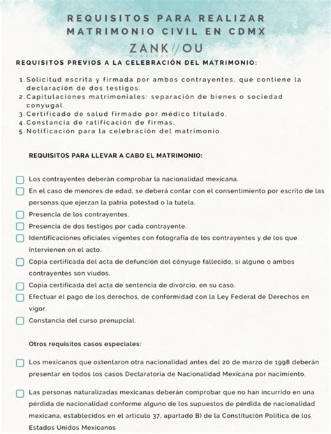 Requisitos Para Boda Civil Cdmx Requisitos Para