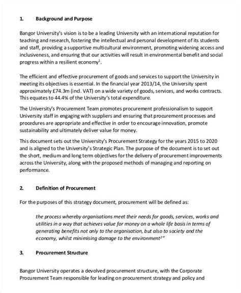 Simple Procurement Policy Template