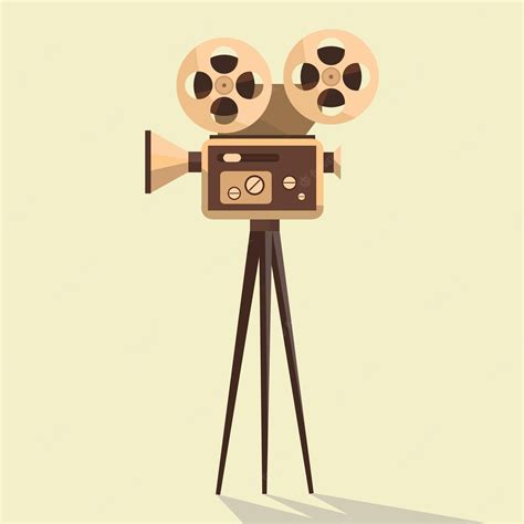 Premium Vector Vintage Movie Camera Vector