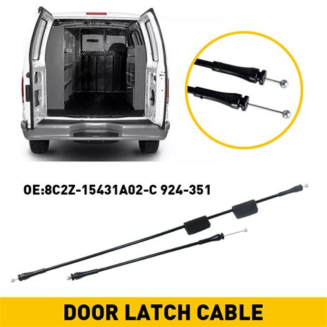 Right Hinged Side Latch Door Release Cable For 1992 2014 Ford E150 E250 E350 Van Ebay