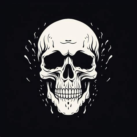 Premium AI Image Heavy Metal Skull Artwork