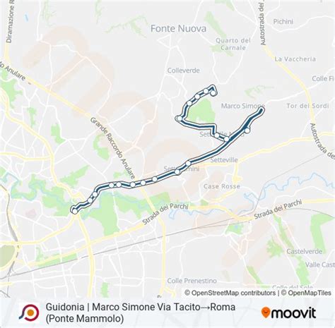 Linea Cotral Orari Fermate E Mappe Guidonia Marco Simone Via