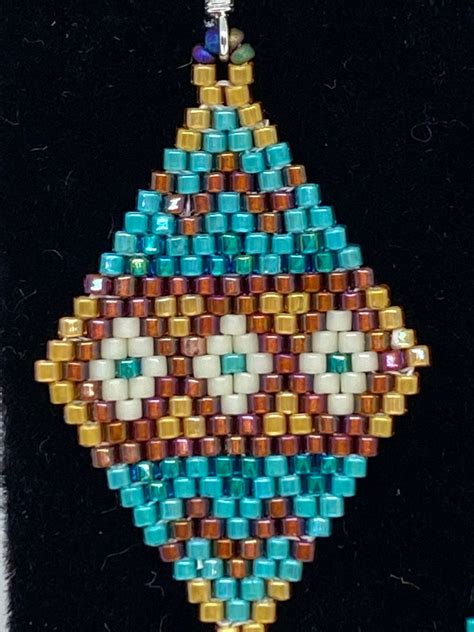 Native American Style Peyote Stitch Earrings - Etsy