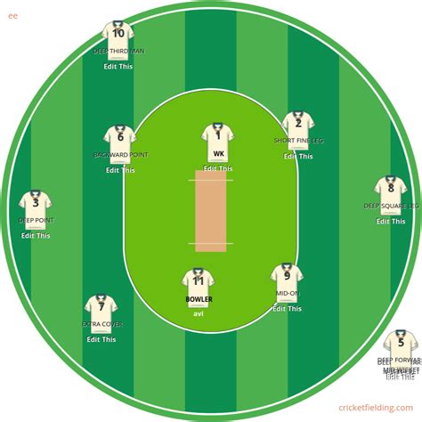 Cricket Fielding Interactive Cricket Fielding Planner And Strategy Tool