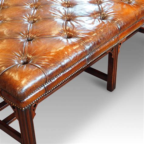 Mahogany And Leather Coffee Table Hingstons Antiques Dealers