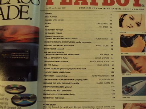 Playboy Jul 1990 Sharon Stone Naked Aaron Neville Not Naked 1990