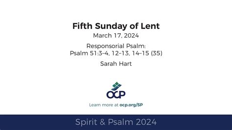 Spirit And Psalm 5th Sunday Of Lent 2024 Year B Psalm 51 Hart