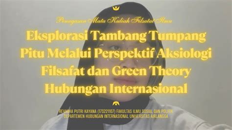 Eksplorasi Tambang Tumpang Tipu Menurut Perspektif Filsafat Hubungan