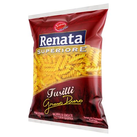 Macarrão De Sêmola Grano Duro Fusilli Renata Superiore Pacote 500g