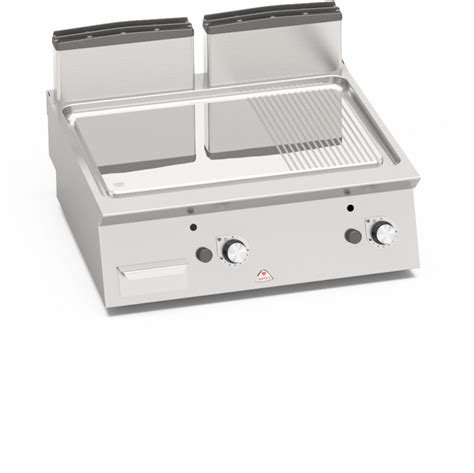 Smooth Grooved Gas Griddle Compound Commercial Kitchens