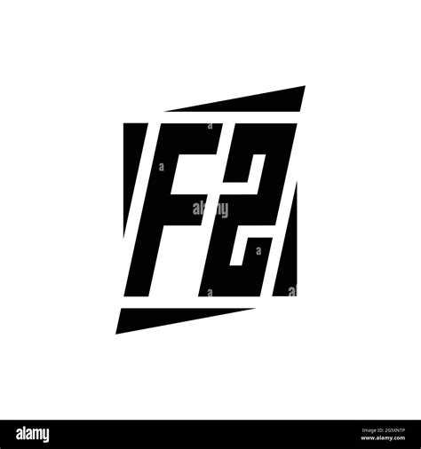 Fz Logo Monogram With Modern Style Concept Design Template Isolated On