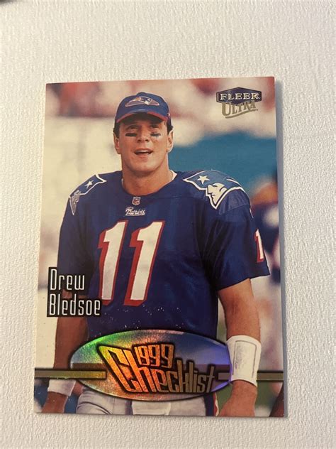 Fleer Ultra Football Patriots Drew Bledsoe Checklist Card C