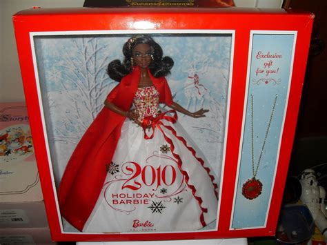 2010 Holiday Barbie Doll In The Box Rare With Exclusive T New In Box Holiday Barbie