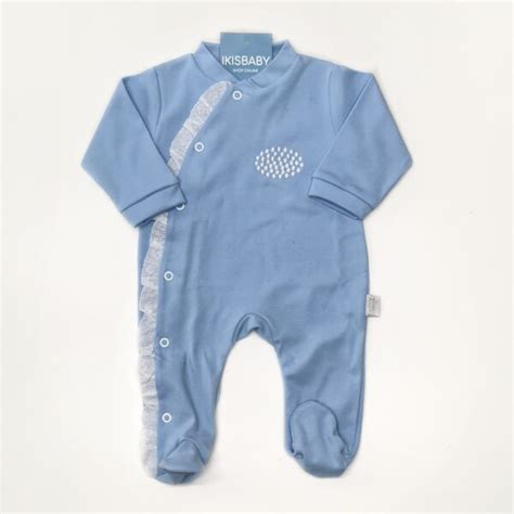 Babygrow Cinza Raposa Bordada Ikisbaby Loja Online