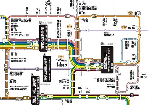 阪急バス運行系統図 京都 メガネ専門 長岡京眼鏡店