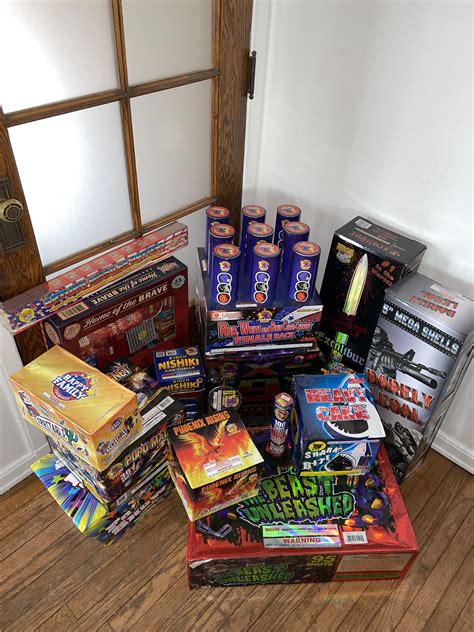 My stash currently. Any recommendations for what I should add to it? : r/fireworks