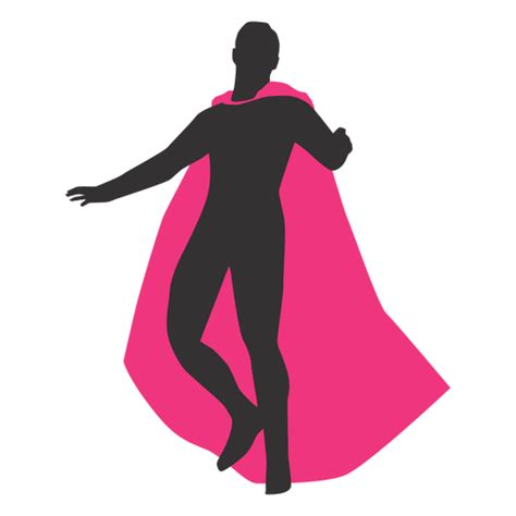 Floating Simple Superhero Silhouette PNG & SVG Design For T-Shirts