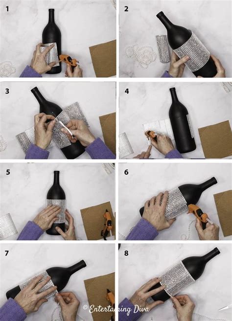 How To Decorate Wine Bottles For Centerpieces Wine Bottle